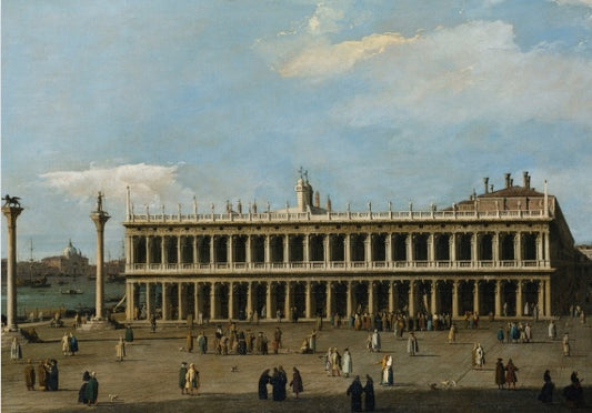 The Library and the Piazzetta, Venice seen from the Doge's Palace - Giovanni Antonio Canal, known as Canaletto