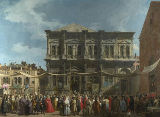 The Feast of San Rocco - Giovanni Antonio Canal, known as Canaletto