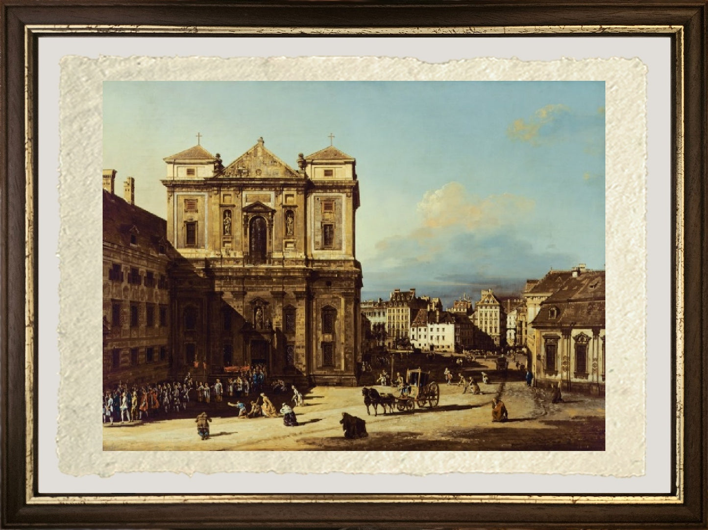 La Freyung a Vienna, vista da nord-ovest, 1758 - Bernardo Bellotto