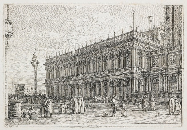 The Library, other views taken from places - Giovanni Antonio Canal known as Canaletto