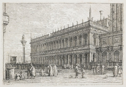 La Libreria, vedute altre prese da i luoghi - Giovanni Antonio Canal detto Canaletto