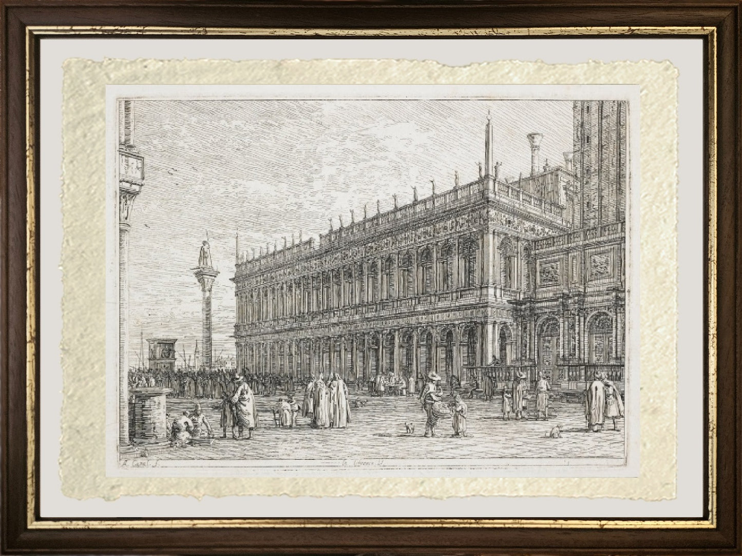 The Library, other views taken from places - Giovanni Antonio Canal known as Canaletto