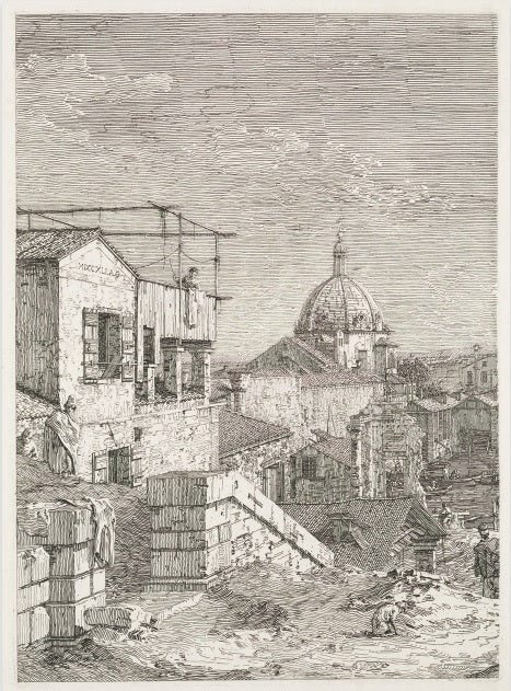 La Maison à l'inscription - Giovanni Antonio Canal detto Canaletto