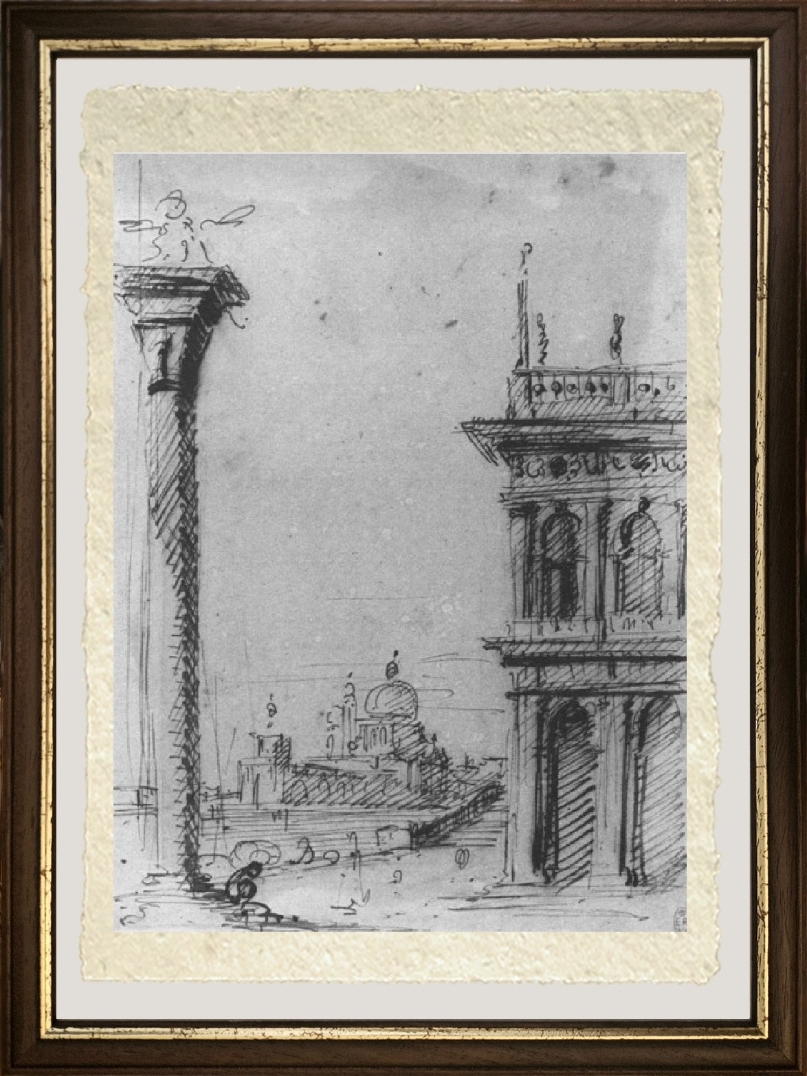 The square towards S. Maria della Salute - Giovanni Antonio Canal, known as Canaletto