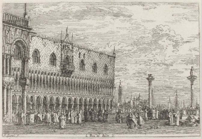 La Piera del Bando. V. - Giovanni Antonio Canal detto Canaletto