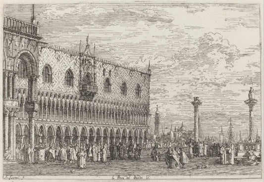 La Piera del Bando. V. - Giovanni Antonio Canal known as Canaletto