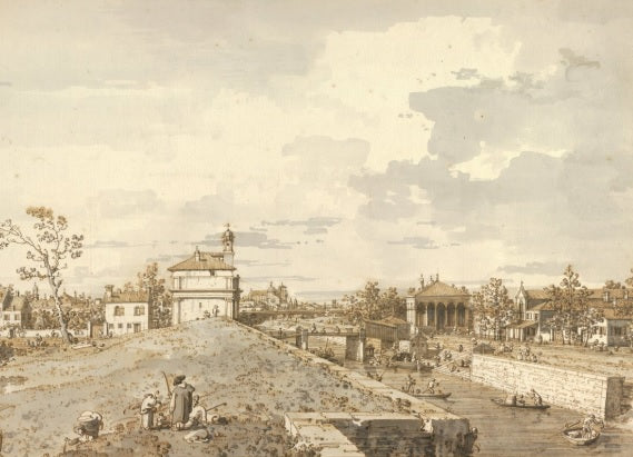 View of Rome with St. Peter's and Castel Sant' Angelo in the Distance, 1685 - Gaspare Vanvitelli - Gaspar van Wittel