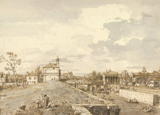View of Rome with St. Peter's and Castel Sant' Angelo in the Distance, 1685 - Gaspare Vanvitelli - Gaspar van Wittel
