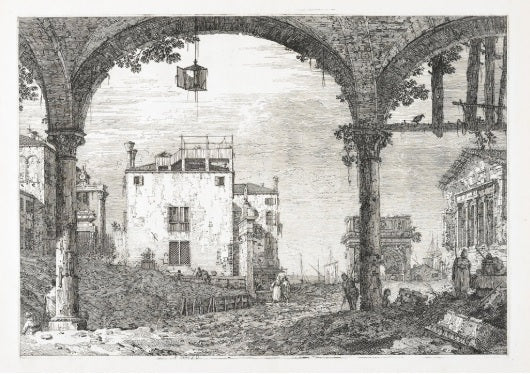 La Portique à la Lanterne, 1740 - Giovanni Antonio Canal detto Canaletto
