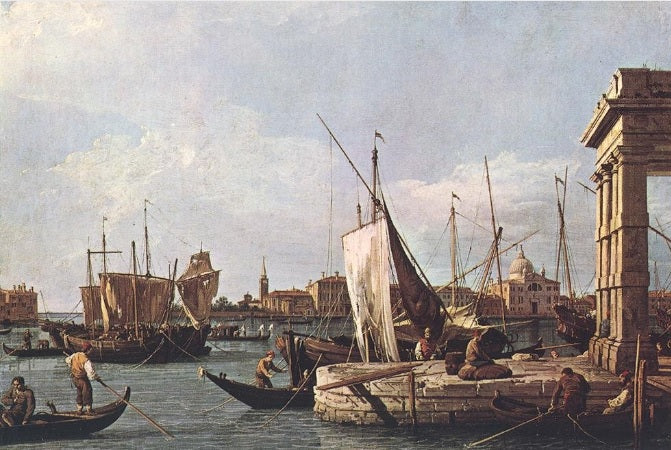 La punta della Dogana - Giovanni Antonio Canal detto Canaletto
