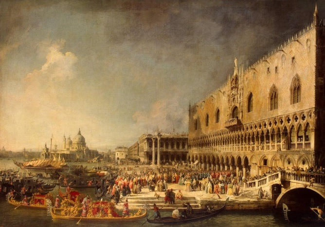 La Ricezione dell'Ambasciatore Francese (Ermitage) - Giovanni Antonio Canal detto Canaletto