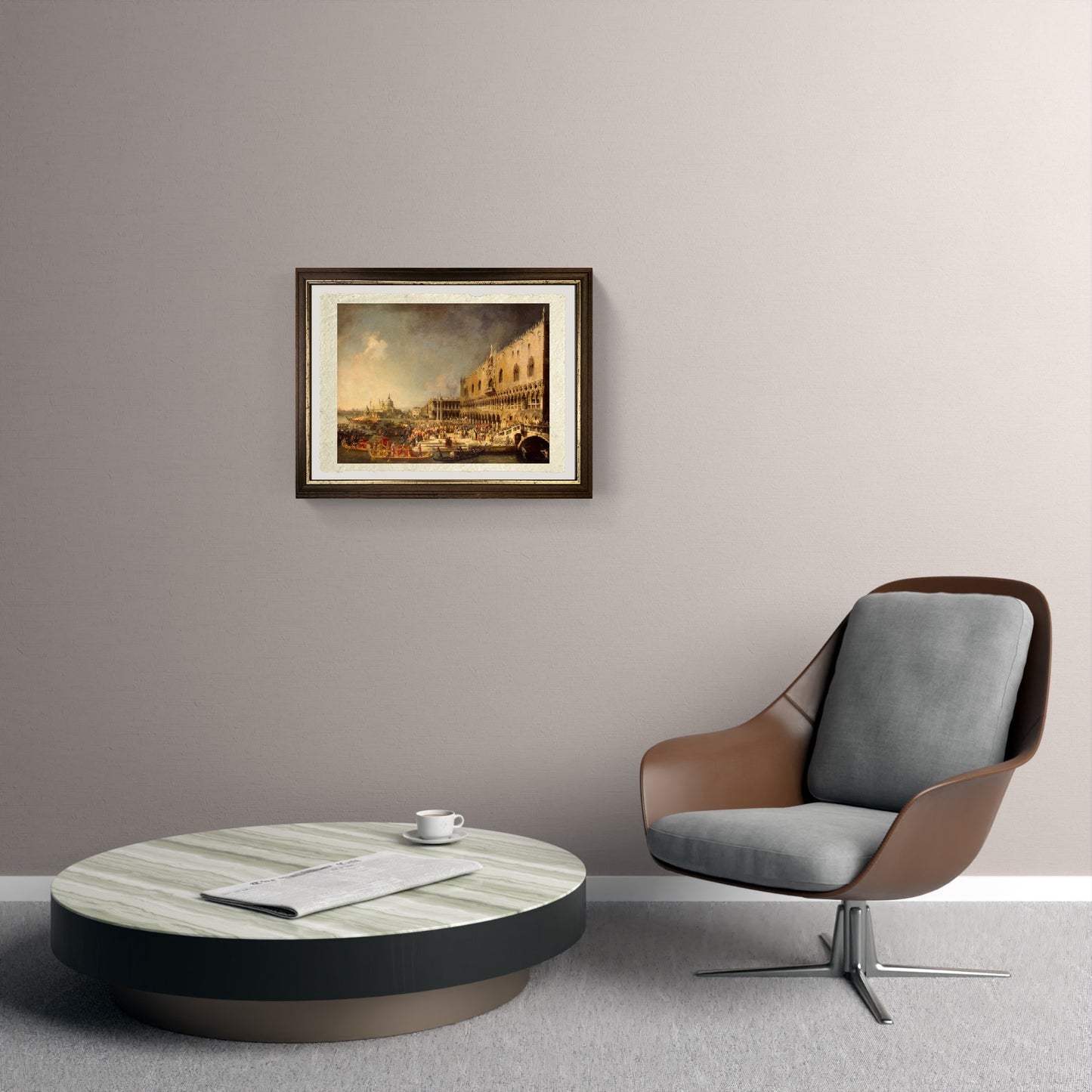 La Ricezione dell'Ambasciatore Francese (Ermitage) - Giovanni Antonio Canal detto Canaletto