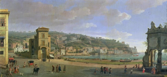 The Riviera di Chiaia in Naples - Gaspare Vanvitelli - Gaspar van Wittel