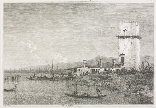 View of Rome with St. Peter's and Castel Sant' Angelo in the Distance, 1685 - Gaspare Vanvitelli - Gaspar van Wittel