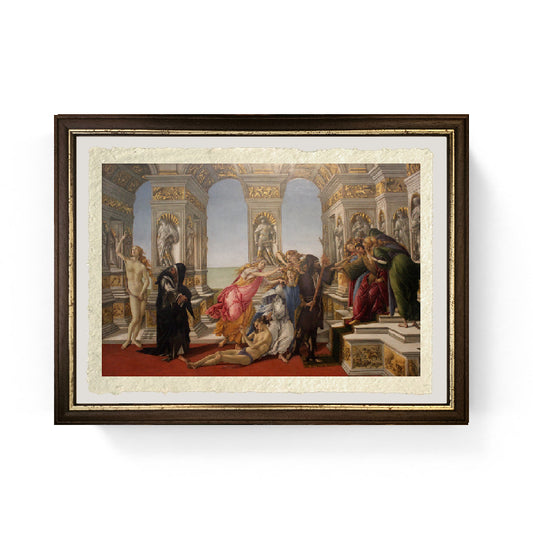 La Calunnia  - Sandro Botticelli su carta Amalfi