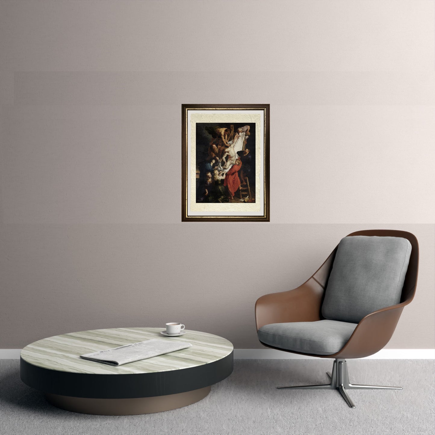 La Deposizione - Peter Paul Rubens su pregiata carta Amalfi