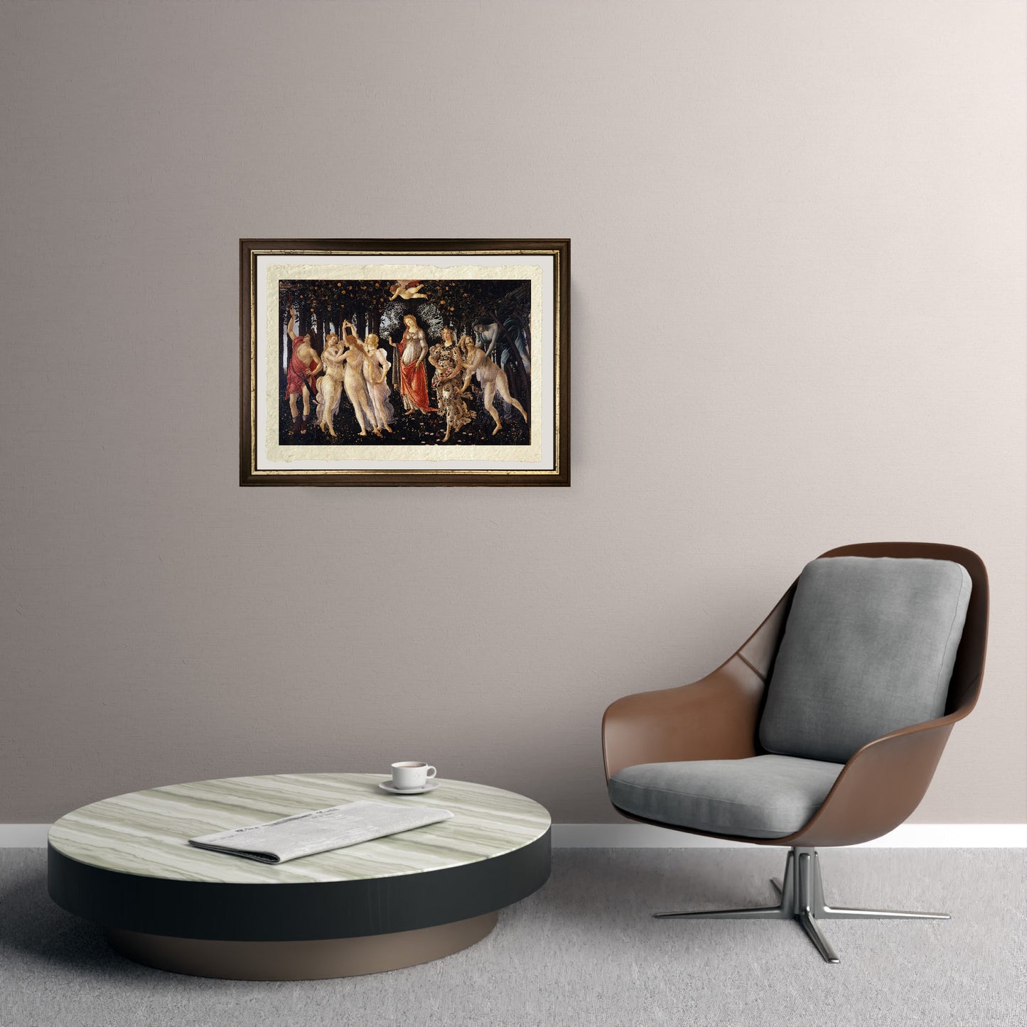 La primavera - Sandro Botticelli su carta Amalfi