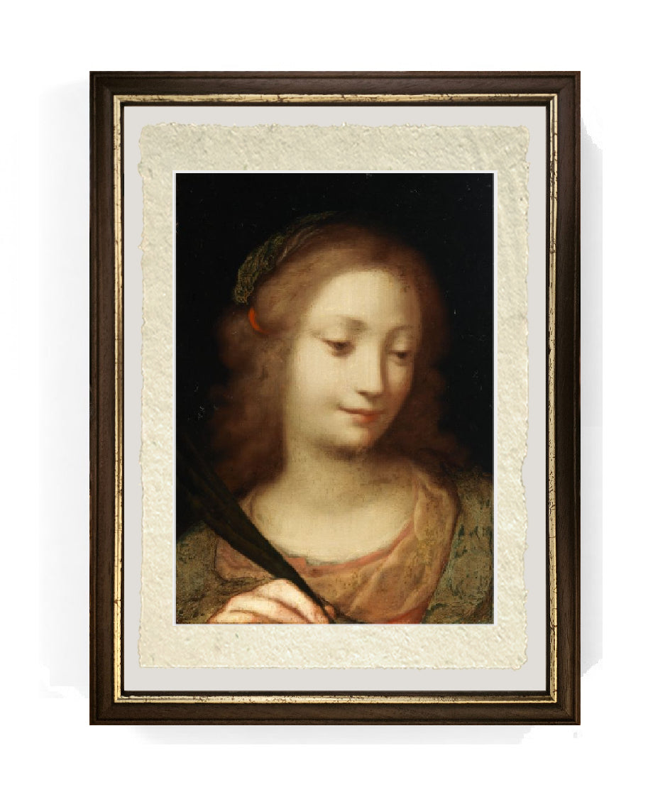 Santa Caterina Martire - Correggio - Antonio Allegri su pregiata carta Amalfi