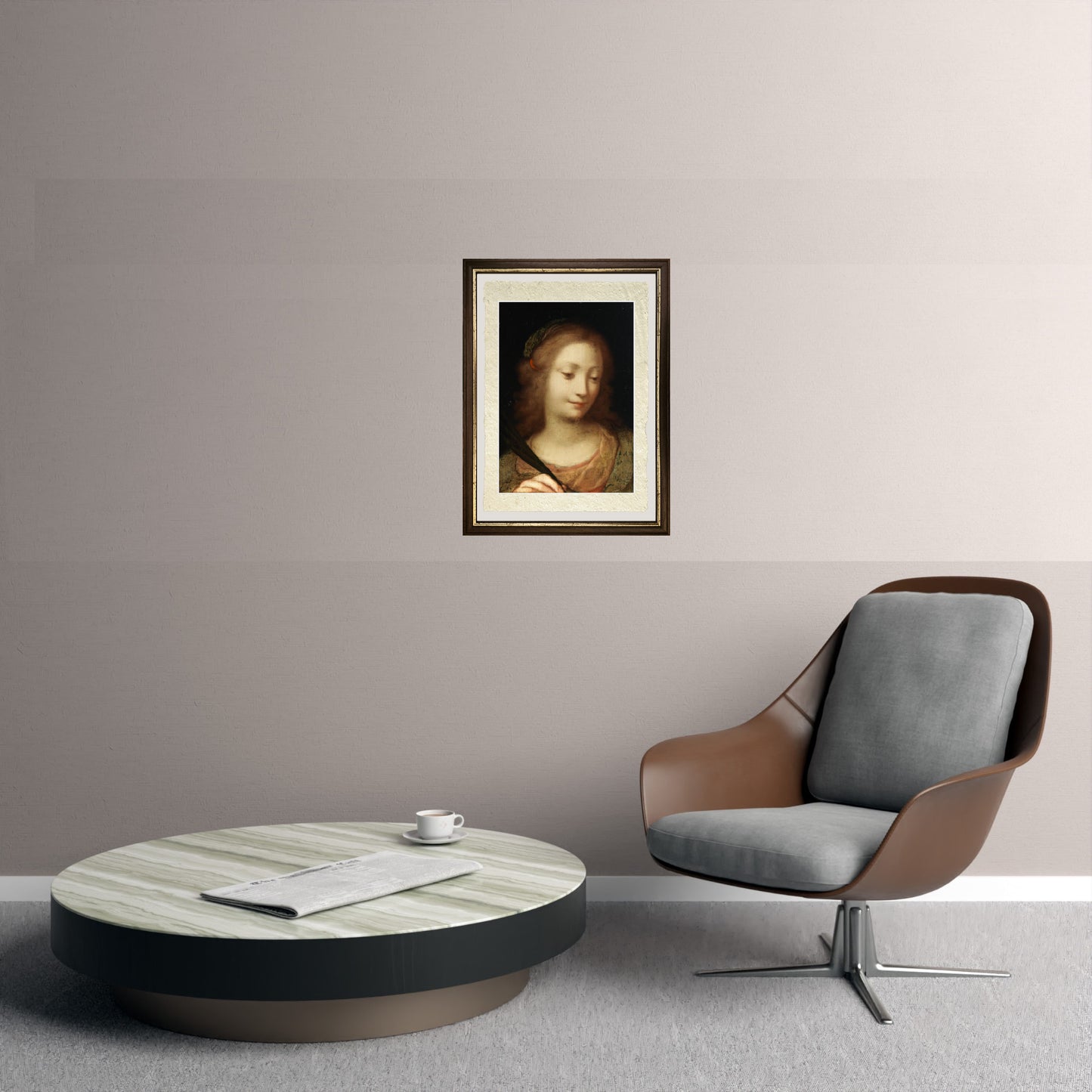 Santa Caterina Martire - Correggio - Antonio Allegri su pregiata carta Amalfi