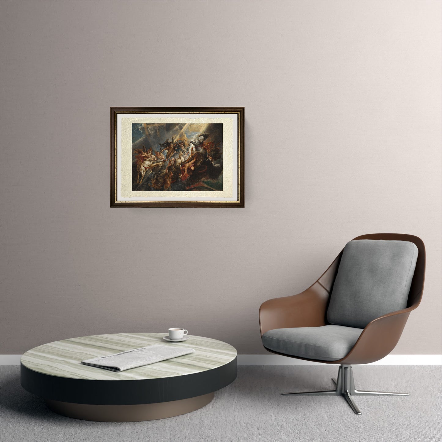 La caduta di Fetonte - Peter Paul Rubens su pregiata carta Amalfi