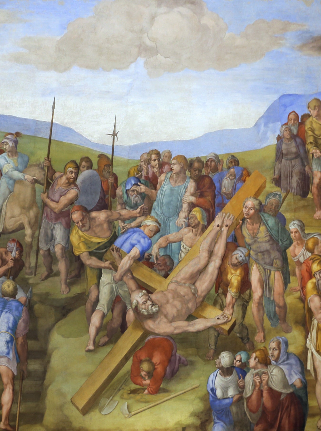 La crocifissione di San Pietro - Michelangelo su carta Amalfi