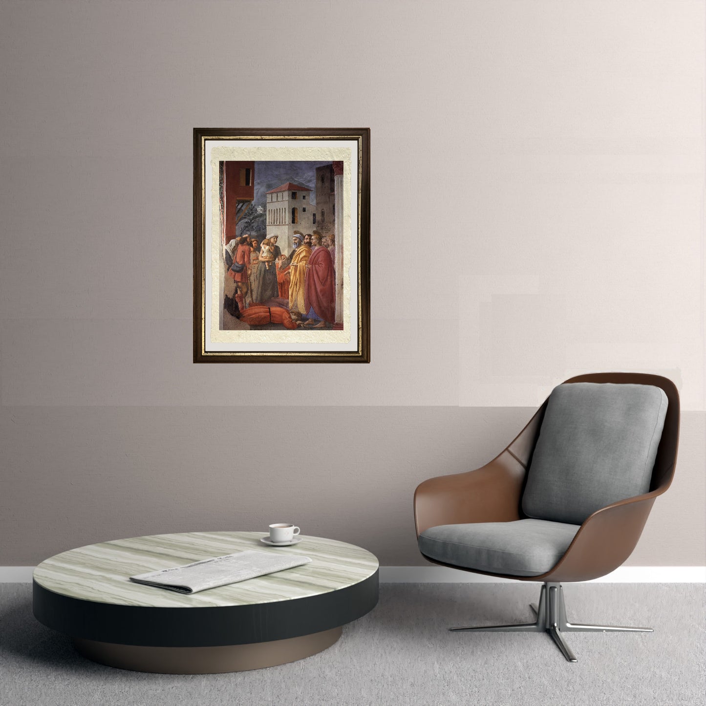 La Distribuzione delle elemosine e morte di Anania - Masaccio