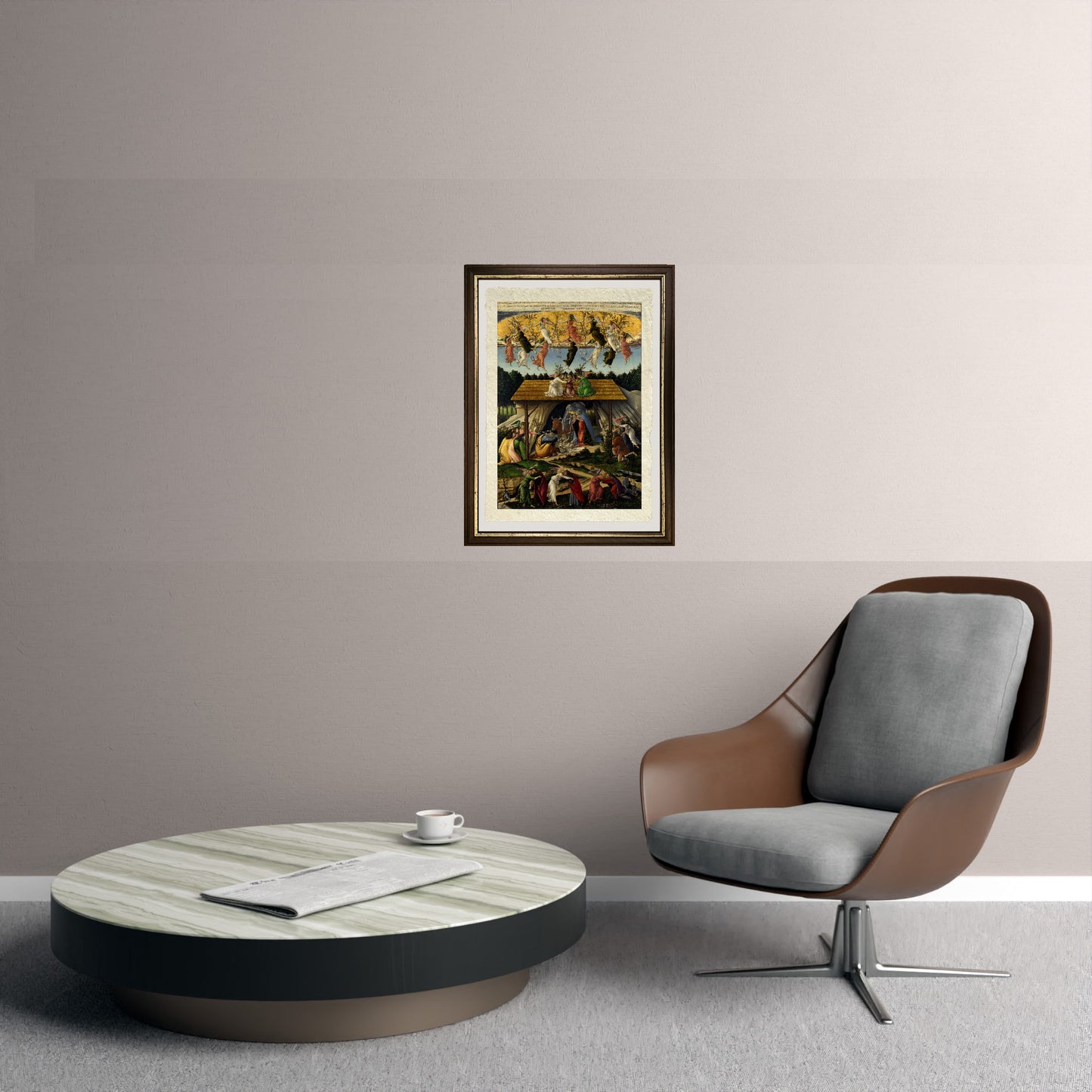 La Natività mistica  - Sandro Botticelli su carta Amalfi