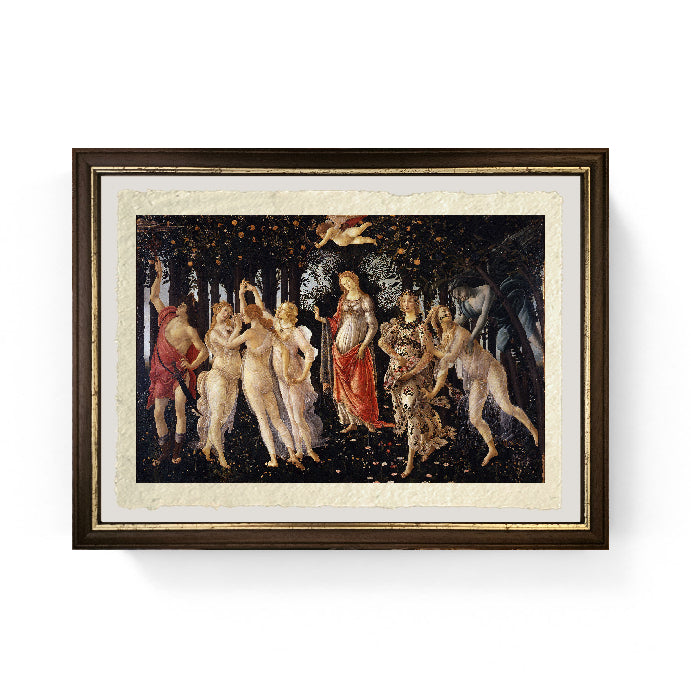 La primavera - Sandro Botticelli su carta Amalfi