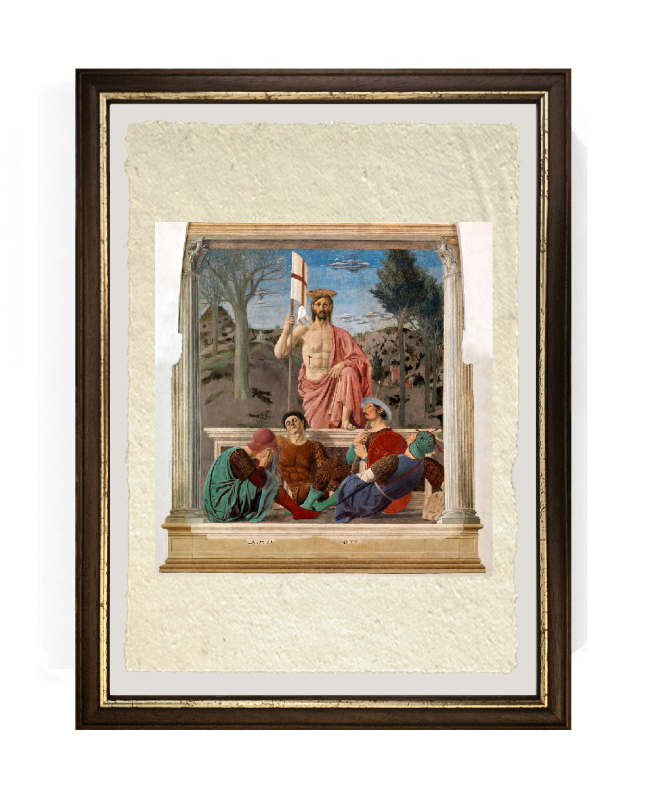La Resurrezione - Piero della Francesca su carta Amalfi