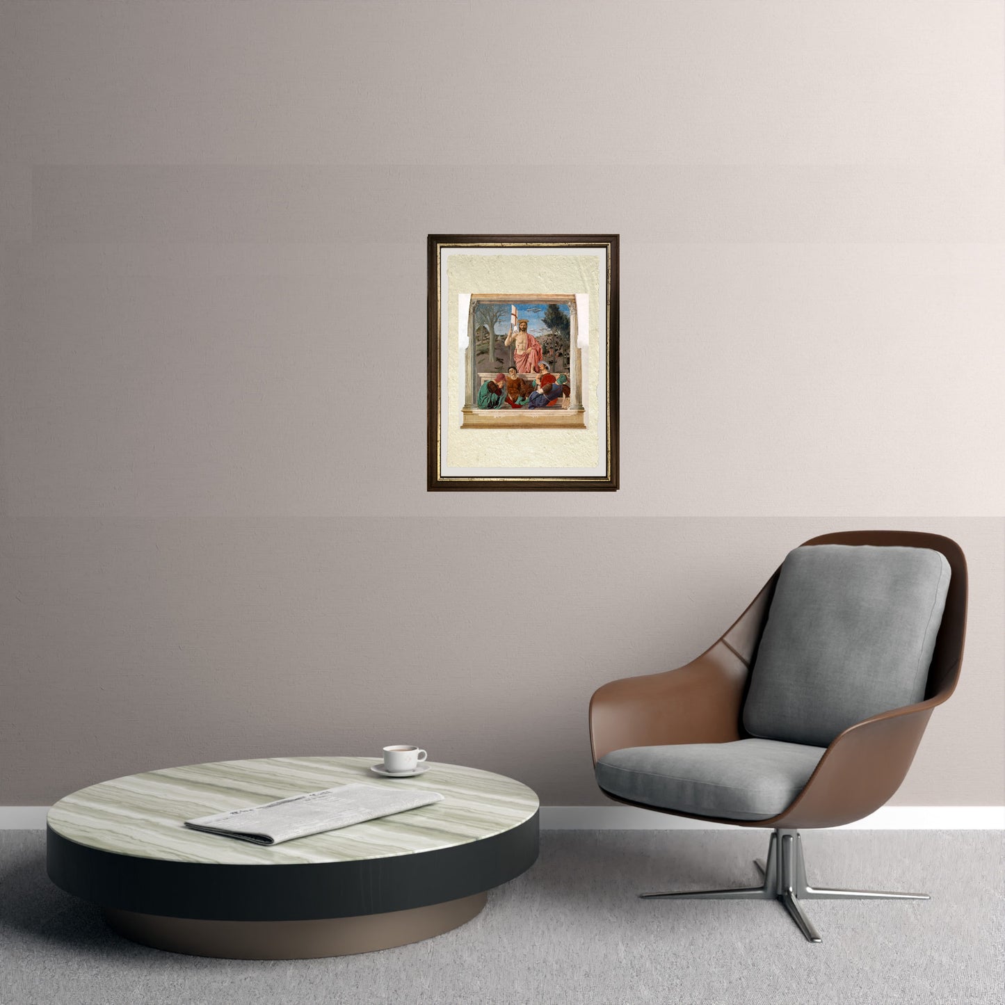 La Resurrezione - Piero della Francesca su carta Amalfi