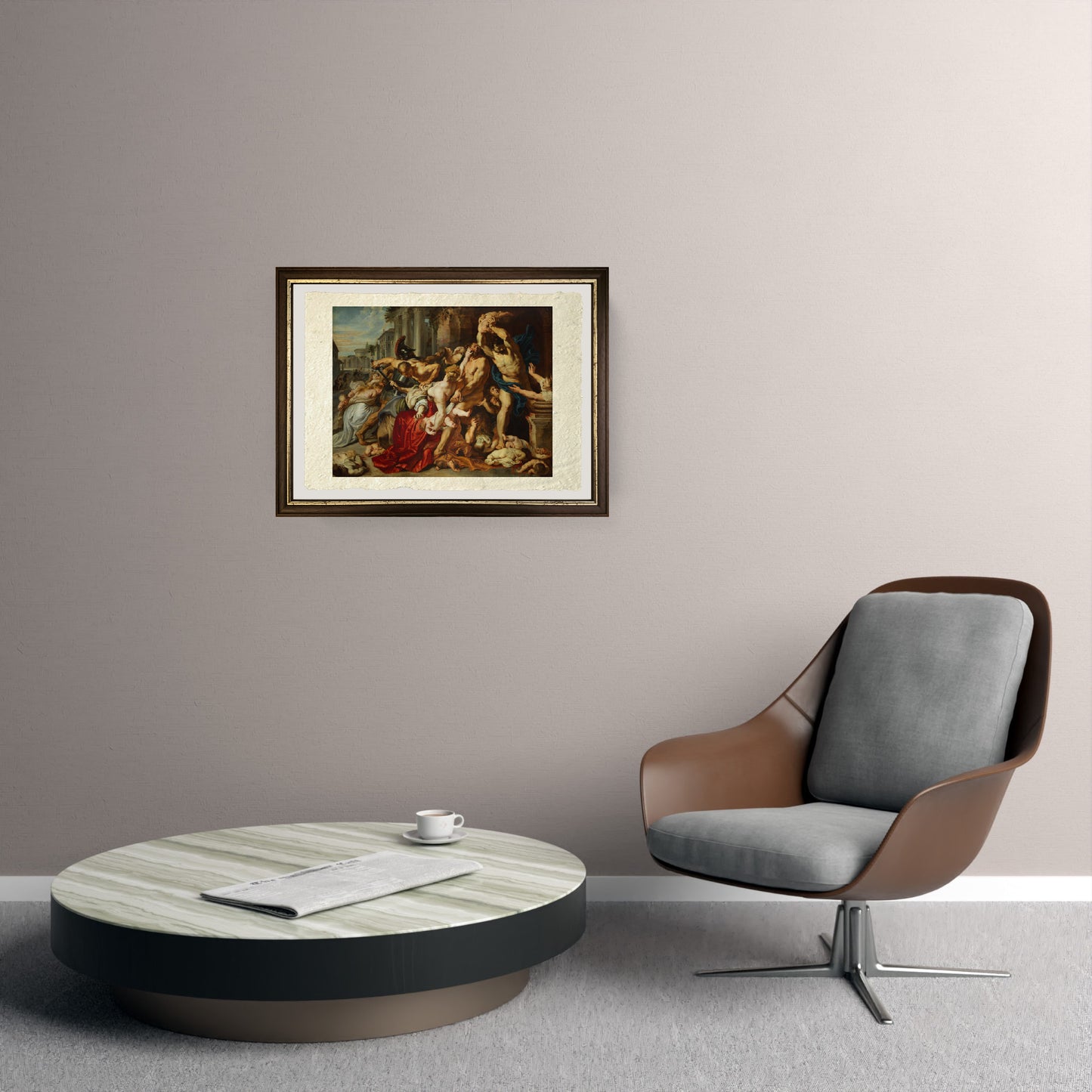 La strage degli innocenti - Peter Paul Rubens su pregiata carta Amalfi