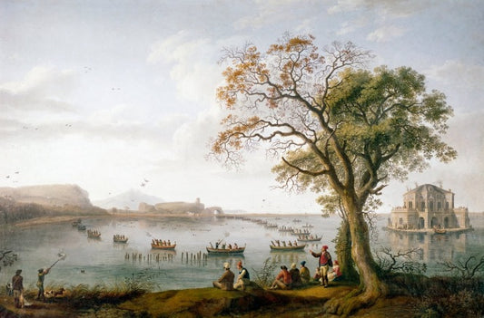 View of Rome with St. Peter's and Castel Sant' Angelo in the Distance, 1685 - Gaspare Vanvitelli - Gaspar van Wittel