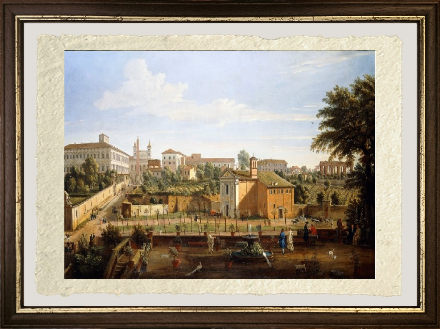 The church of SS. Marcellino and Pietro, from the Vigna Cicciolini - Gaspare Vanvitelli - Gaspar van Wittel