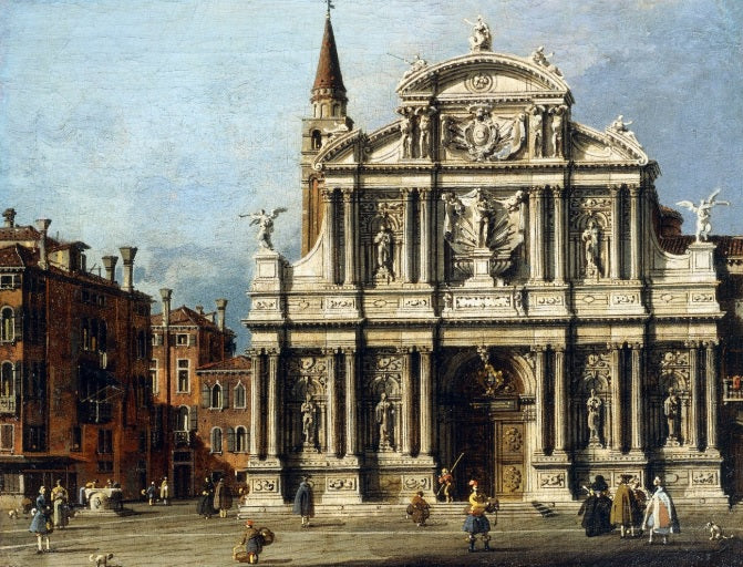 La chiesa e il campo di Santa Maria Zobenigo - Giovanni Antonio Canal detto Canaletto