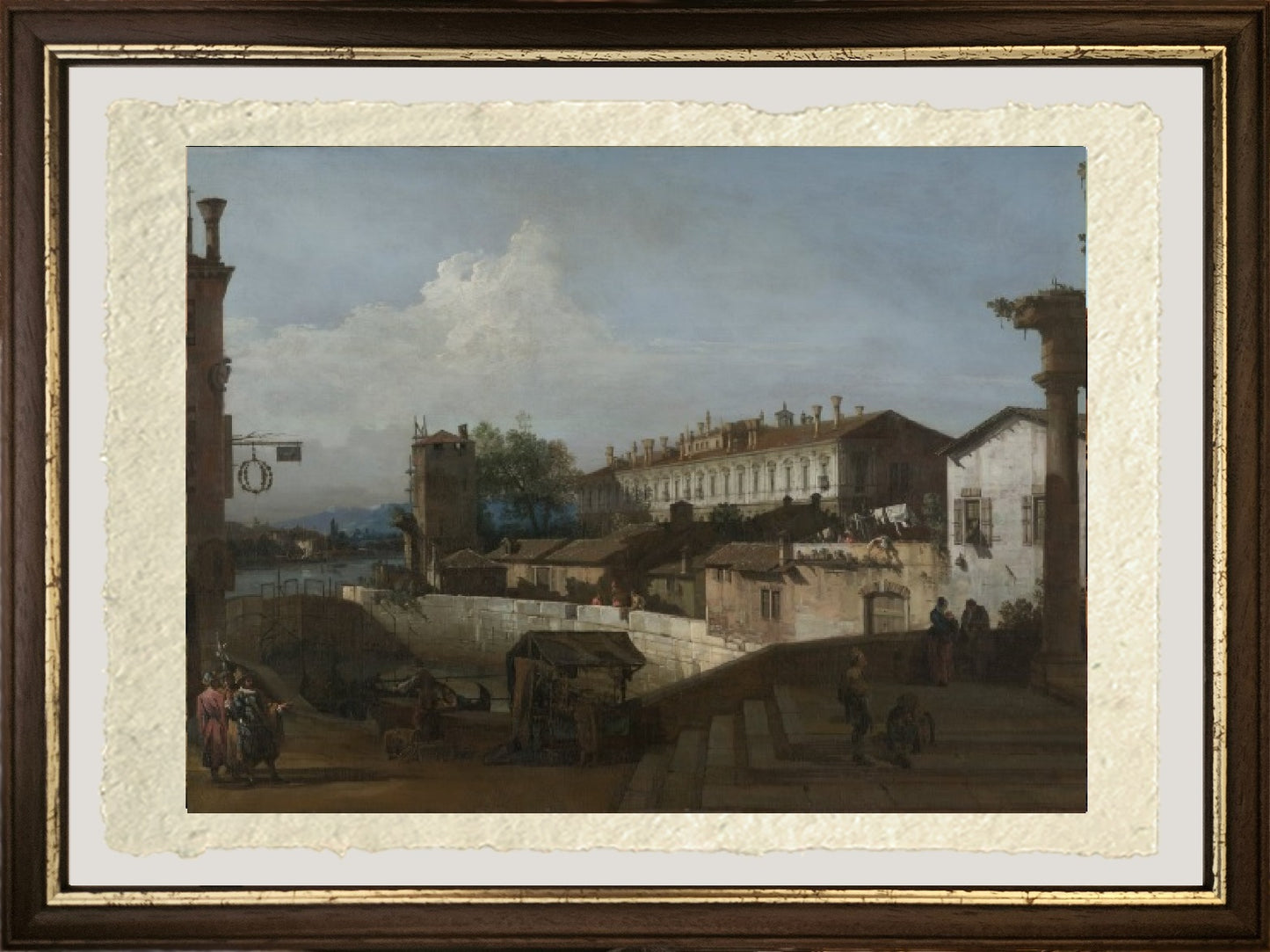 The river lock in Dolo - Bernardo Bellotto