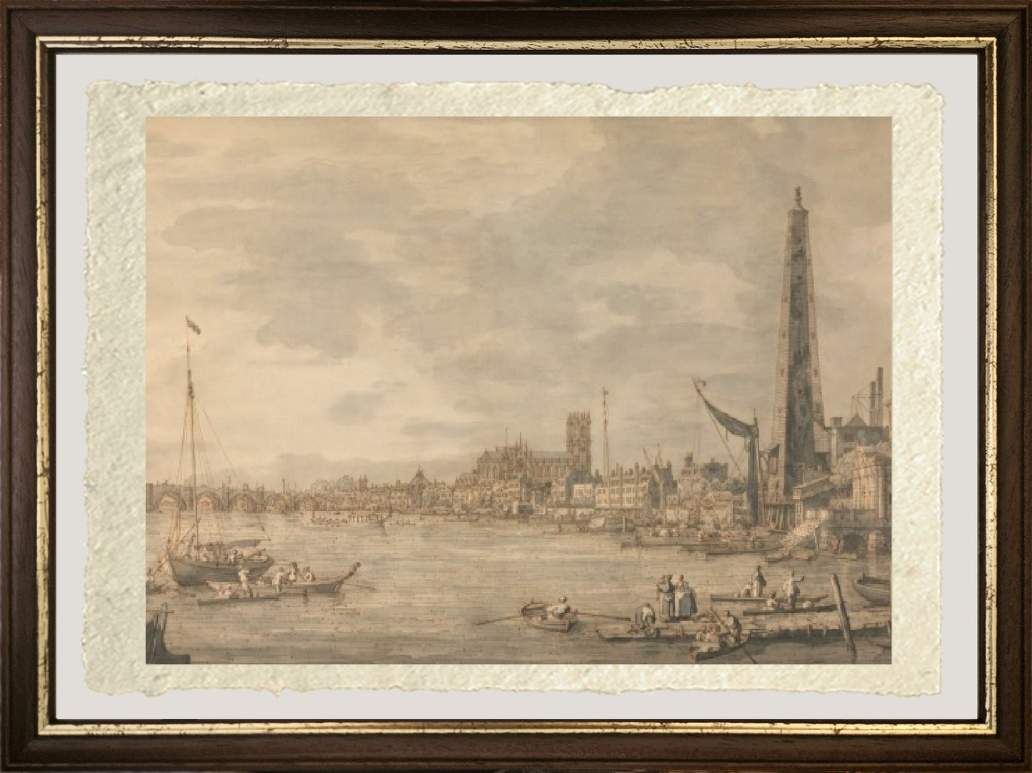 The city of Westminster - Giovanni Antonio Canal known as Canaletto