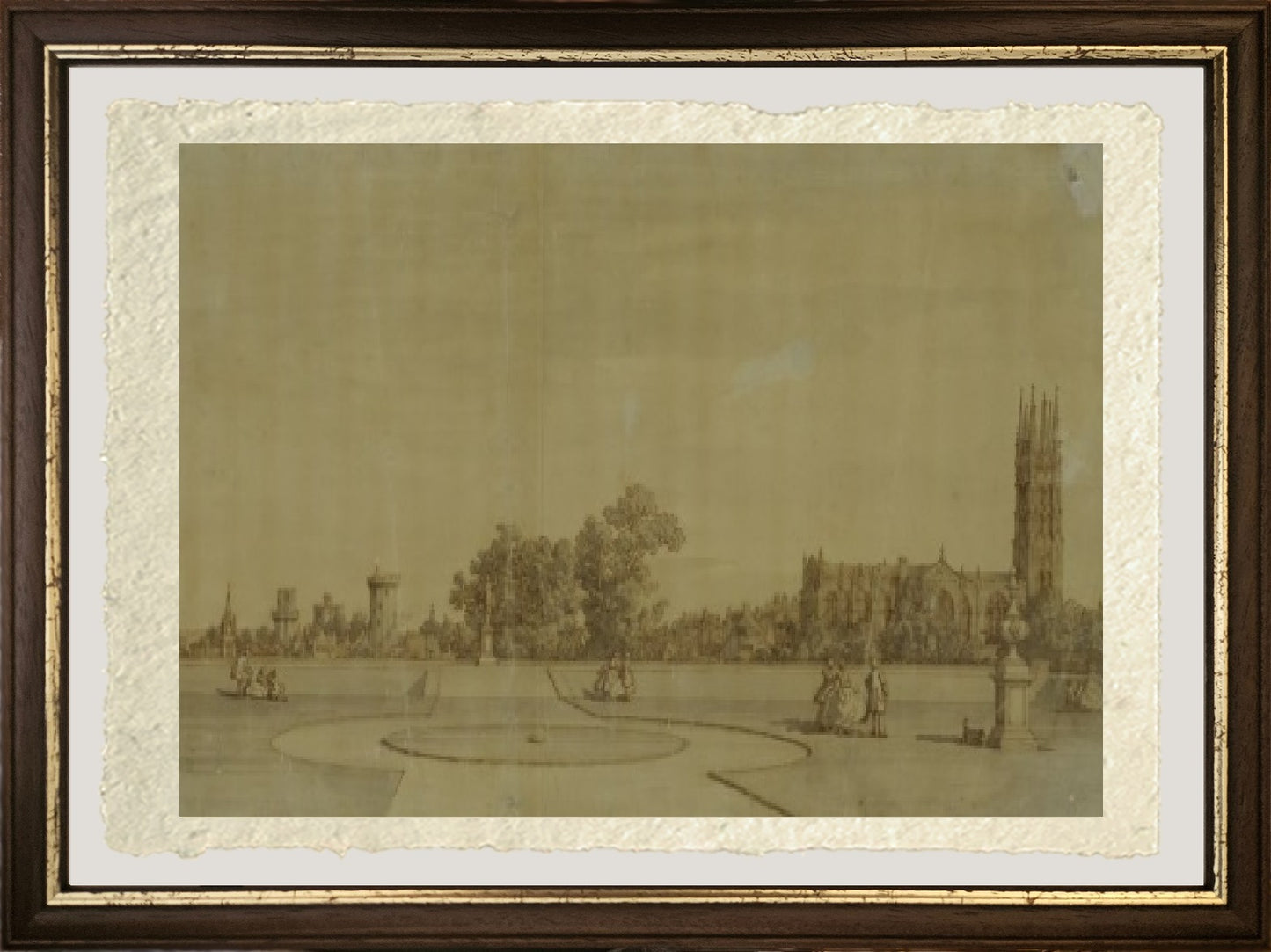 The city and the castle from the Priory gardens - Giovanni Antonio Canal, known as Canaletto