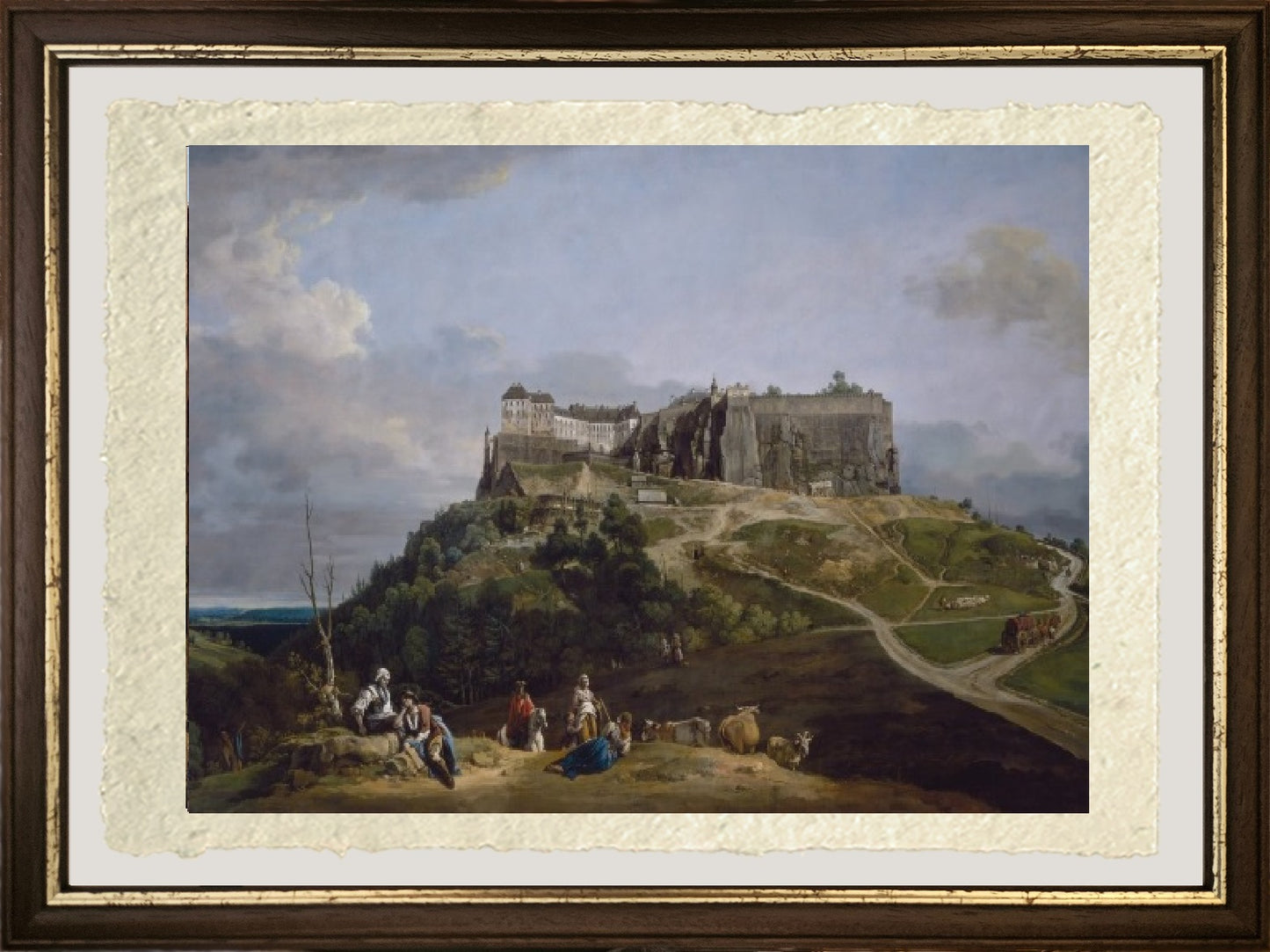 La fortezza di Königstein, 1756-1758 - Bernardo Bellotto