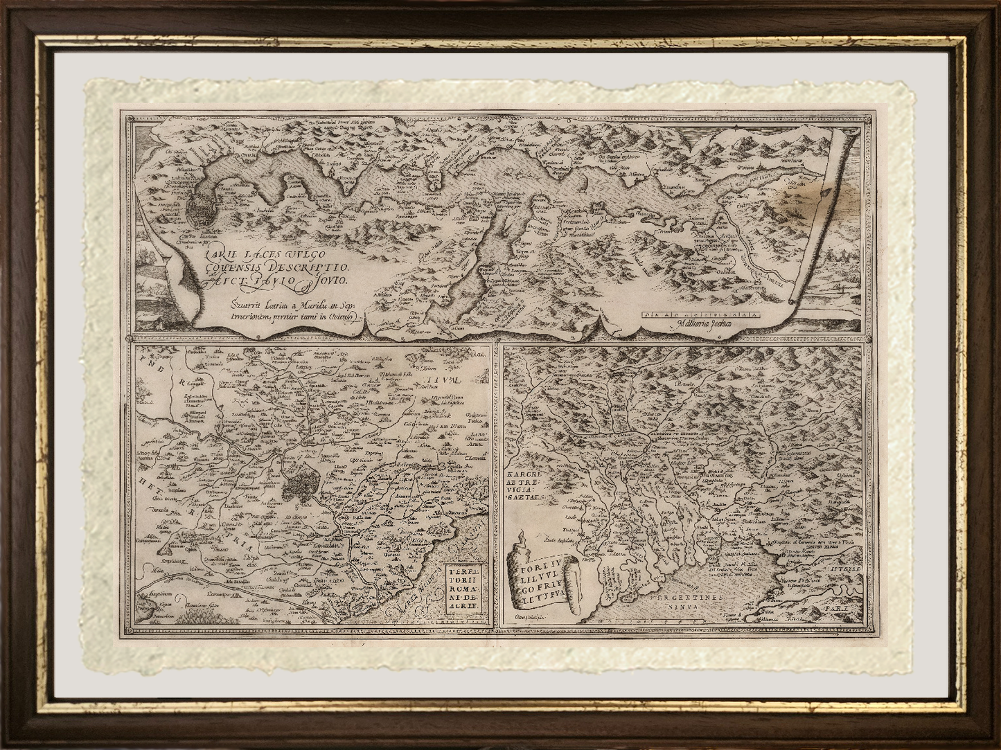 Larii Lacus. Roman territories. Fori Iulii. (1570) 