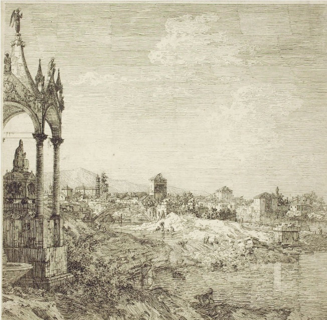 La tomba del vescovo, 1744 - Giovanni Antonio Canal detto Canaletto