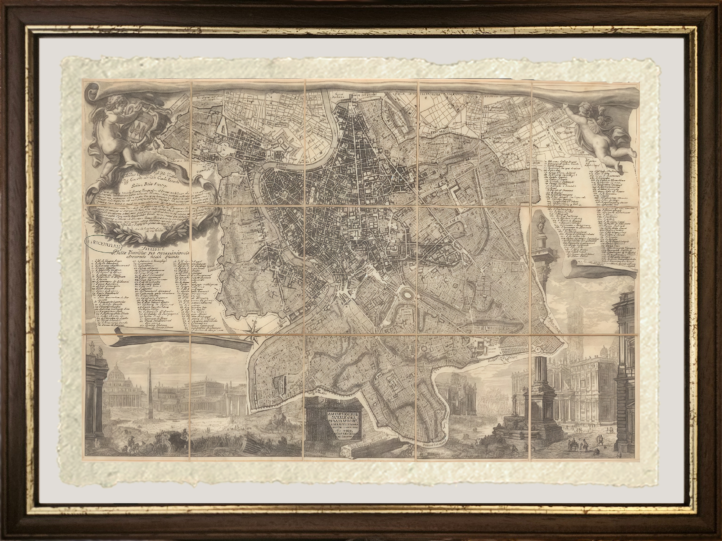 The topography of Rome by Gio. Batta Nolli (1773) 
