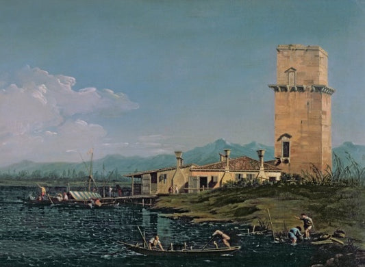 La torre a Marghera - Giovanni Antonio Canal detto Canaletto