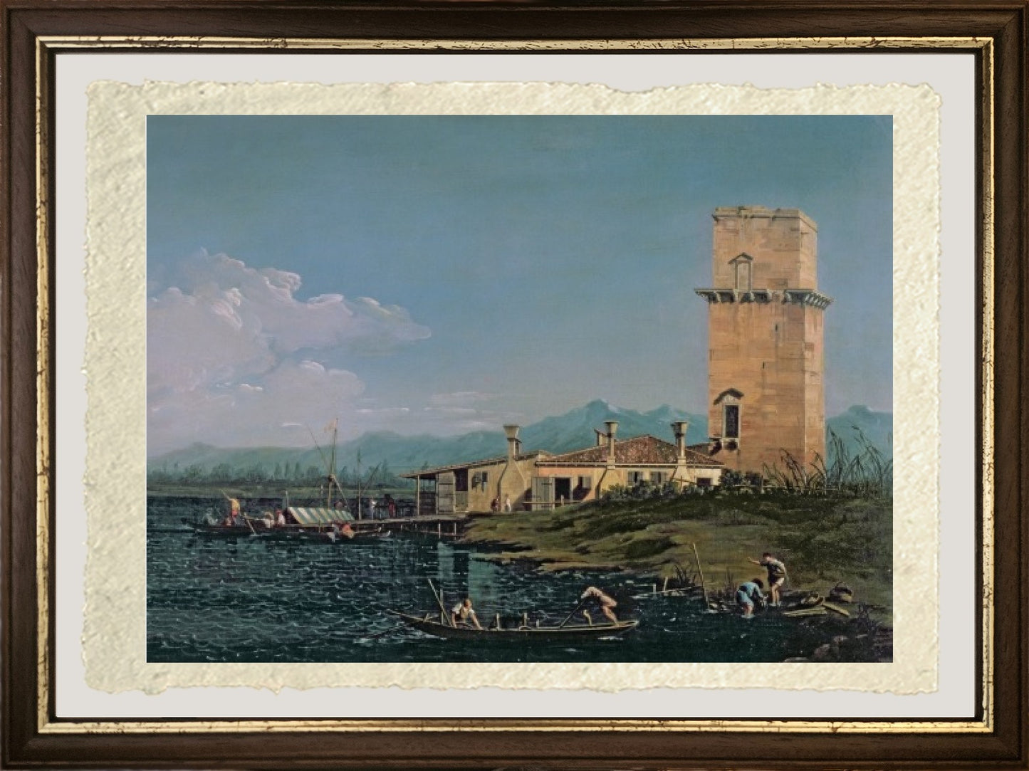 La torre a Marghera - Giovanni Antonio Canal detto Canaletto