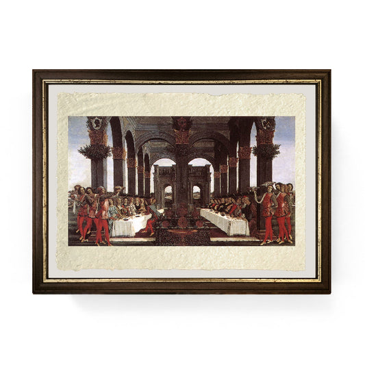 Nozze di Nastagio degli Onesti - Sandro Botticelli su carta Amalfi