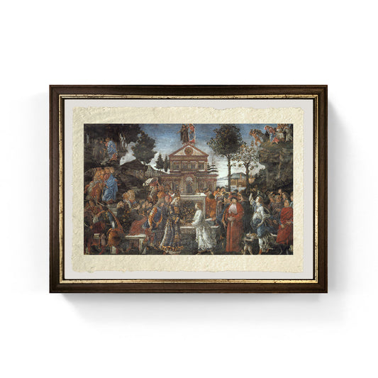 Le prove di Cristo - Sandro Botticelli su carta Amalfi