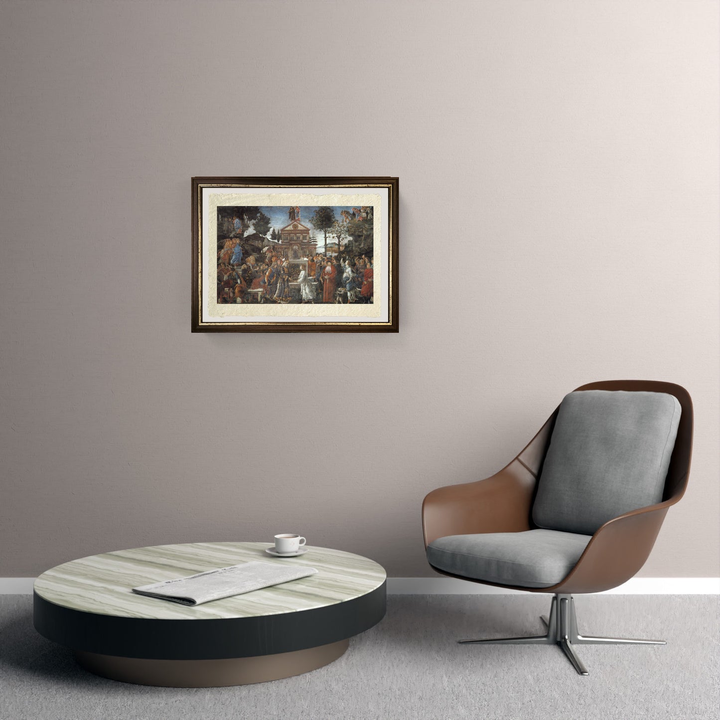 Le prove di Cristo - Sandro Botticelli su carta Amalfi