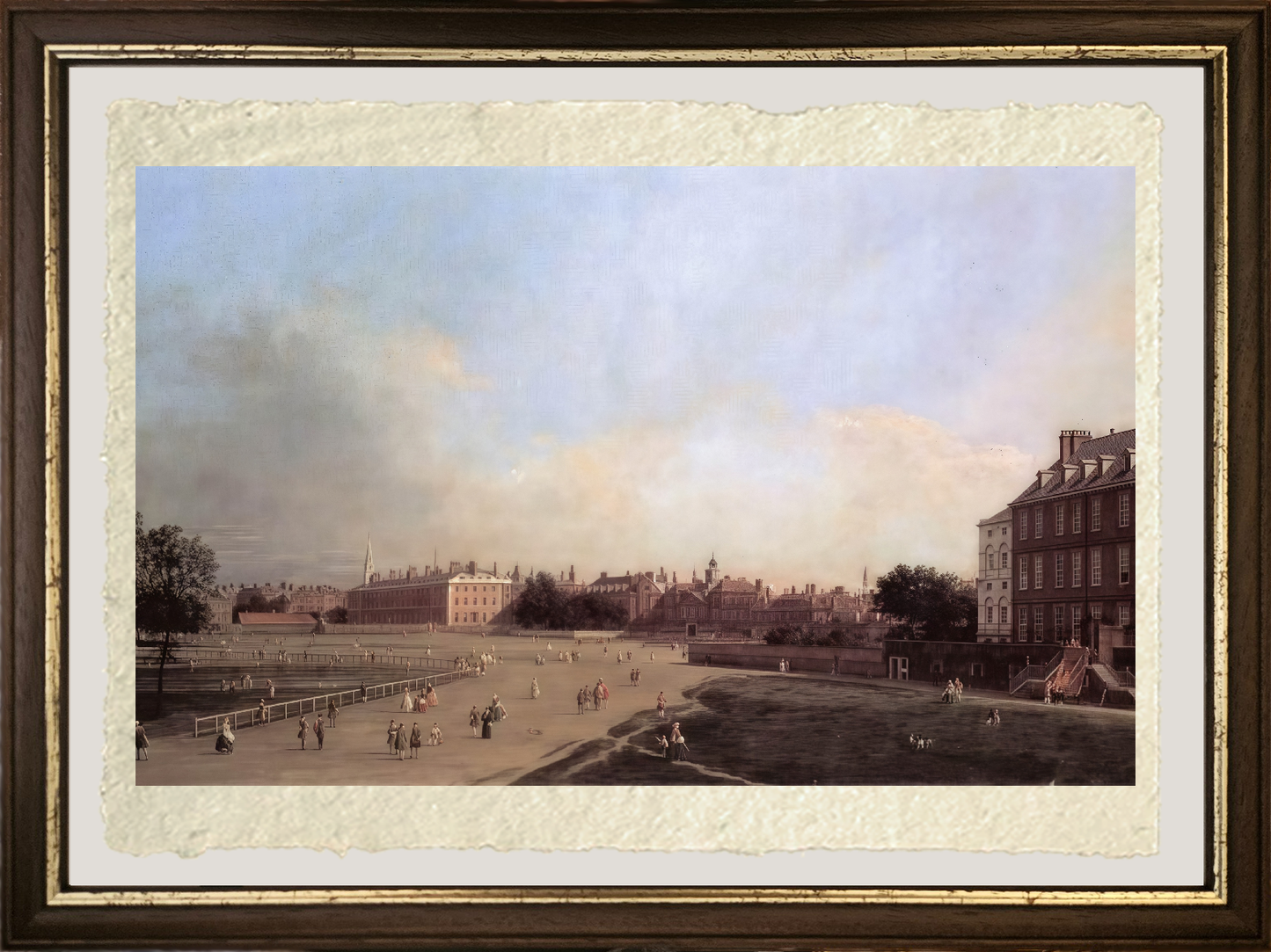 Dettaglio di Londra di Giovanni Antonio Canal detto Canaletto su carta Amalfi