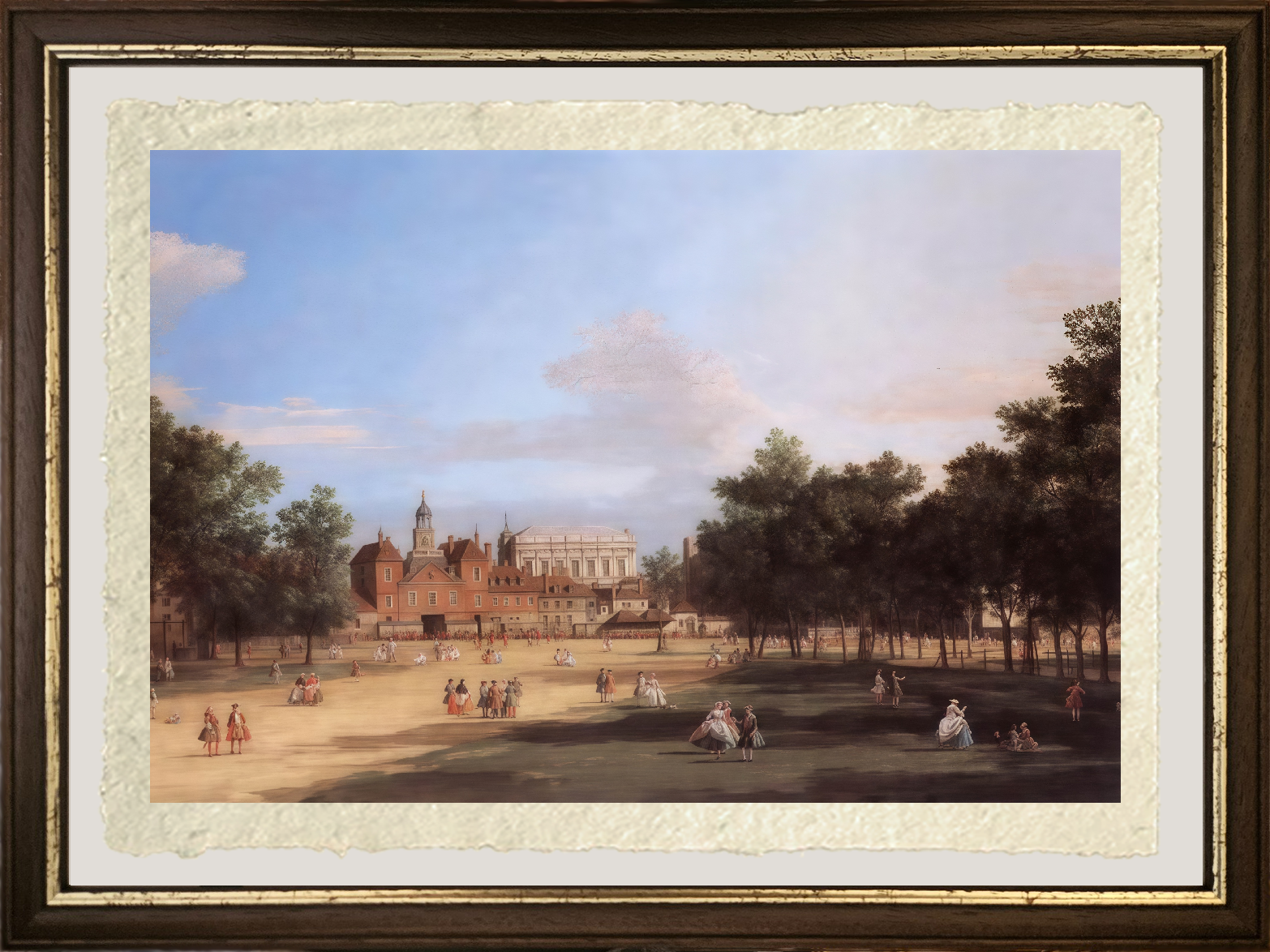 Dettaglio di Londra di Giovanni Antonio Canal detto Canaletto su carta Amalfi