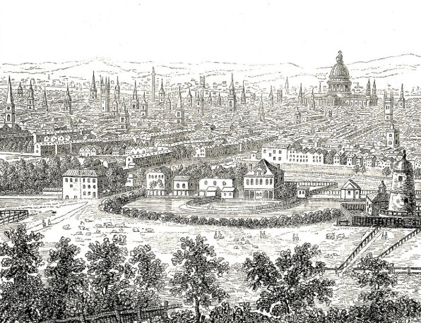 Londra da Islington City e East End - Giovanni Antonio Canal detto Canaletto