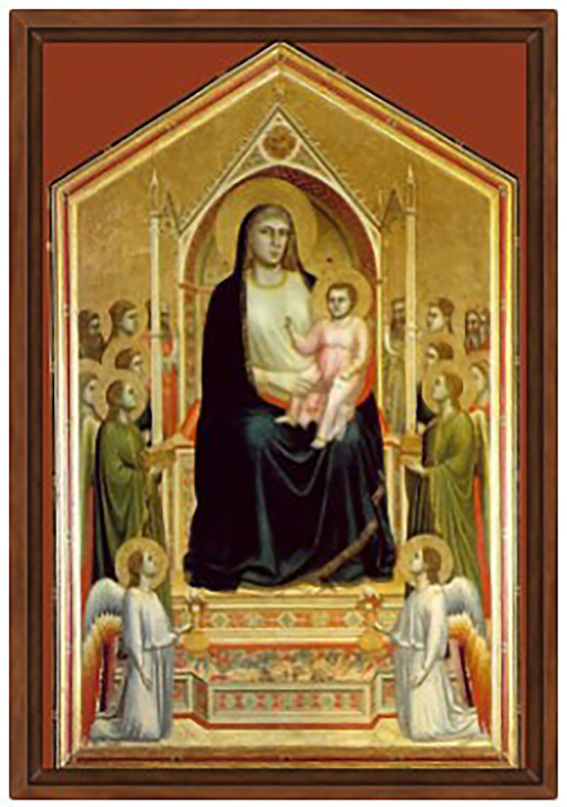 Madonna and Child Enthroned, Giotto.